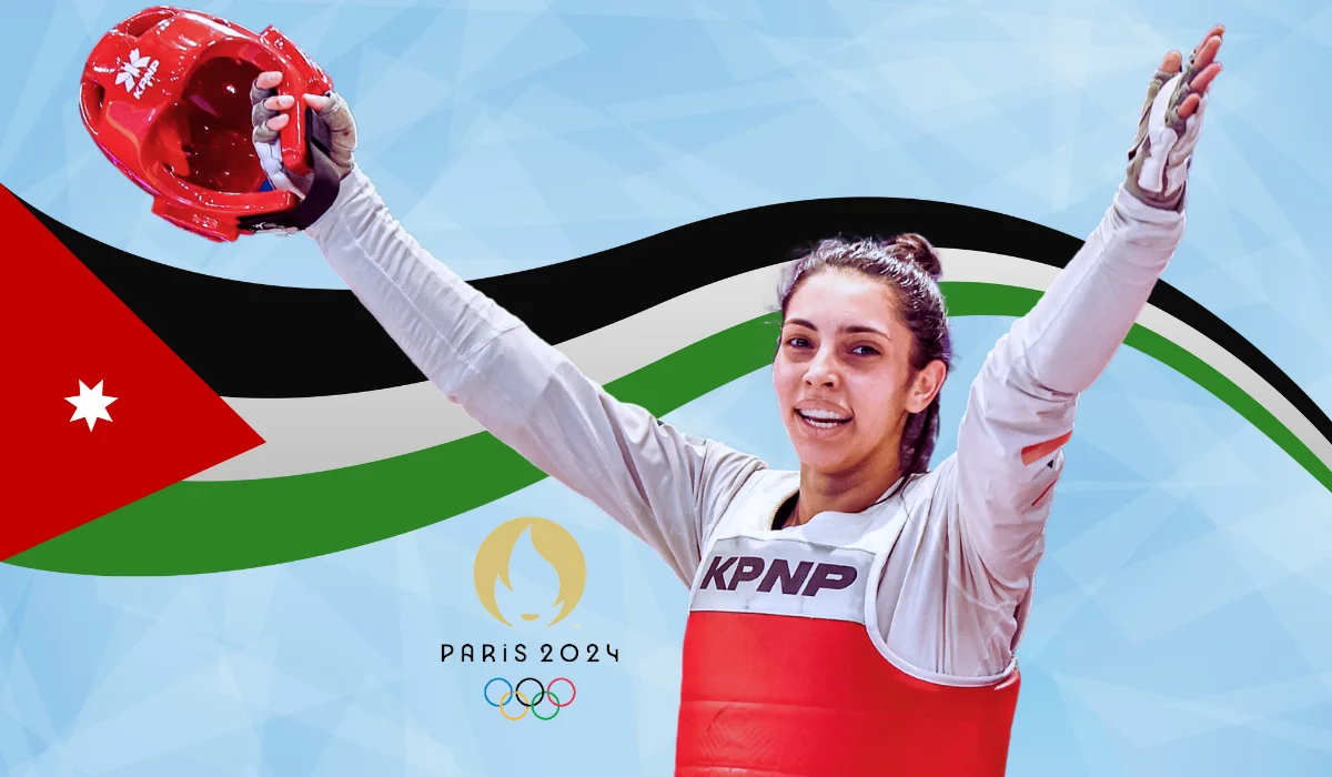 تأهل الأردنية راما أبو الرب لربع نهائي التايكواندو بقوة في أولمبياد باريس 2024.. خطوة نحو تحقيق الميدالية 5 تأهل الأردنية راما أبو الرب لربع نهائي التايكواندو بقوة في أولمبياد باريس 2024.. خطوة نحو تحقيق الميدالية