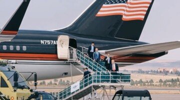 Trumps plane makes emergency landing