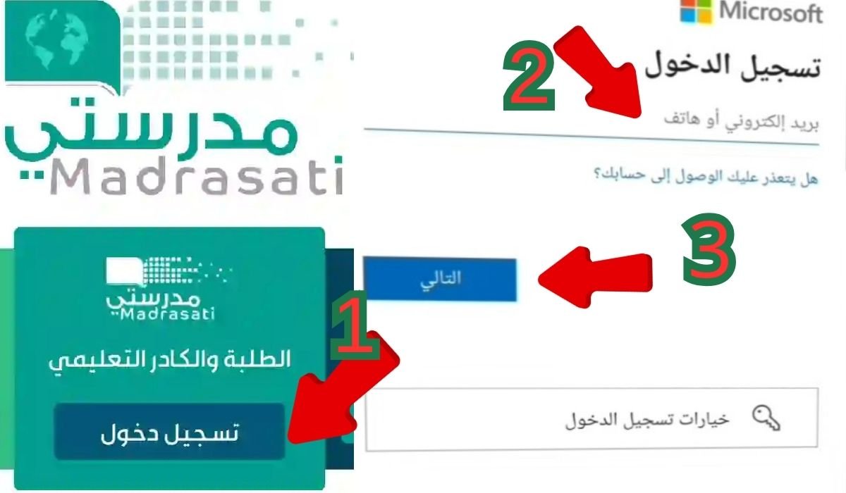 خطوات استعادة كلمة المرور لمنصة مدرستي 1446