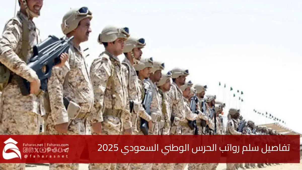 رواتب وظائف الحرس الوطني 2025 في السعودية