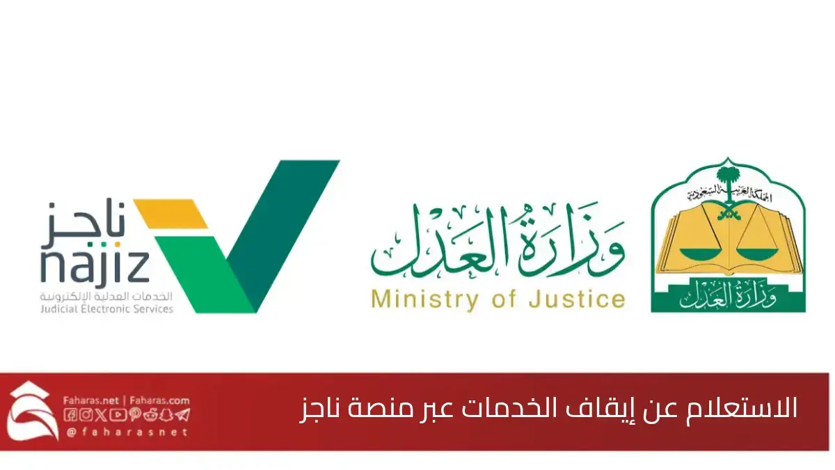 خطوات الاستعلام عن إيقاف الخدمات عبر منصة ناجز 1446.. وكيفية رفعها 5 خطوات الاستعلام عن إيقاف الخدمات عبر منصة ناجز 1446.. وكيفية رفعها