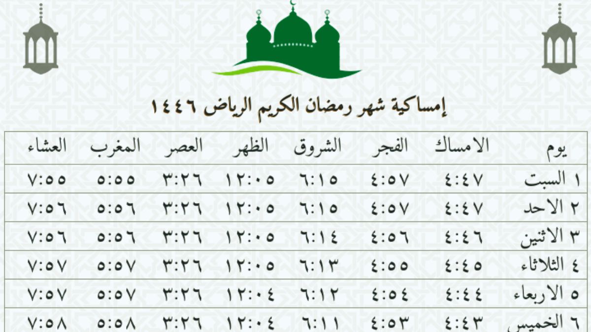 موعد صلاة المغرب في الرياض 