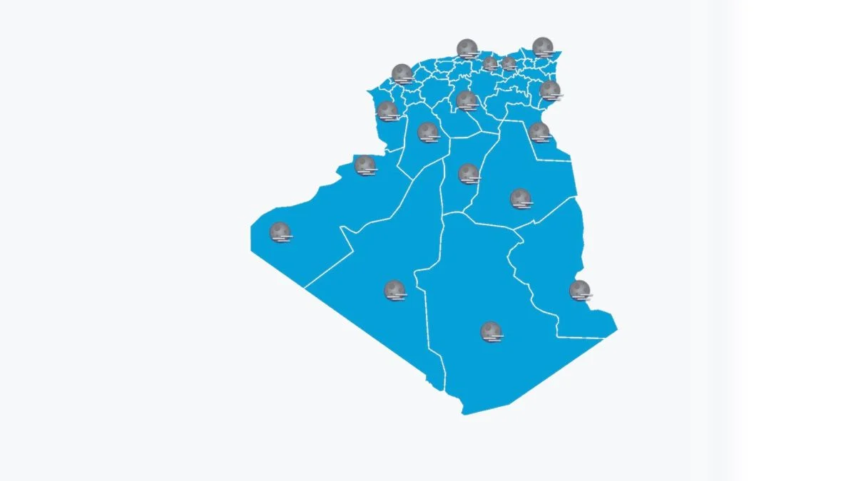 توقعات الطقس غدًا في الجزائر 