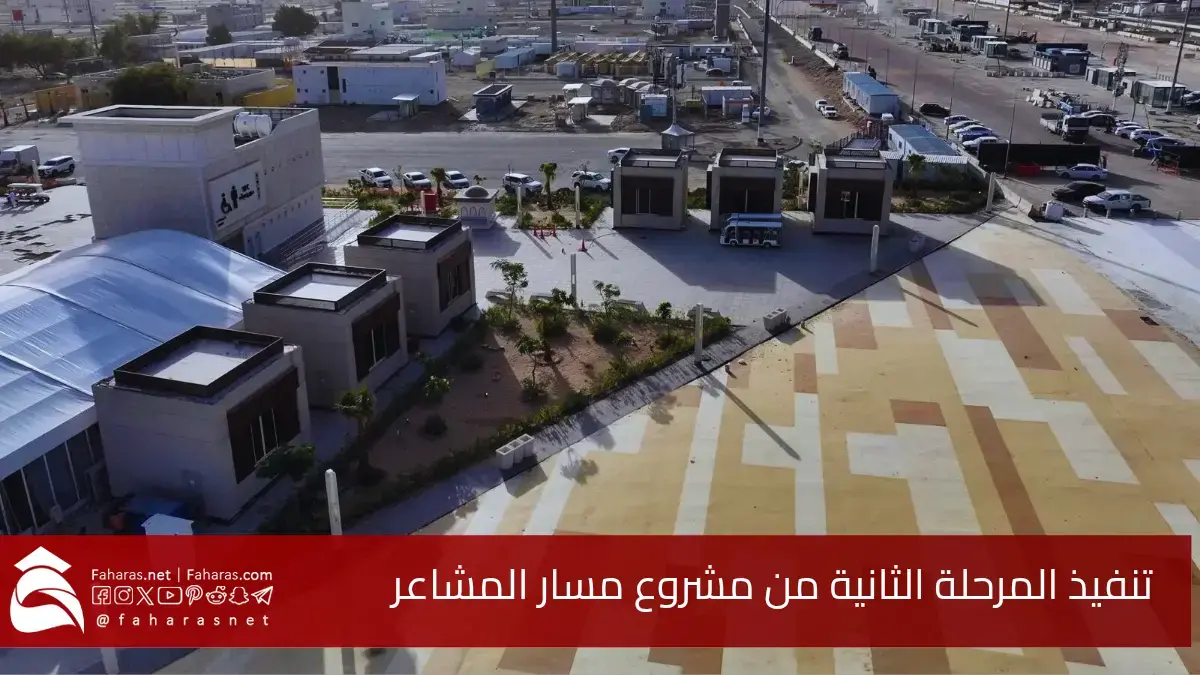 إنجاز المرحلة الثانية من مشروع مسار المشاعر.. على مساحة إجمالية تبلغ 170000 متر مربع 5 إنجاز المرحلة الثانية من مشروع مسار المشاعر.. على مساحة إجمالية تبلغ 170000 متر مربع