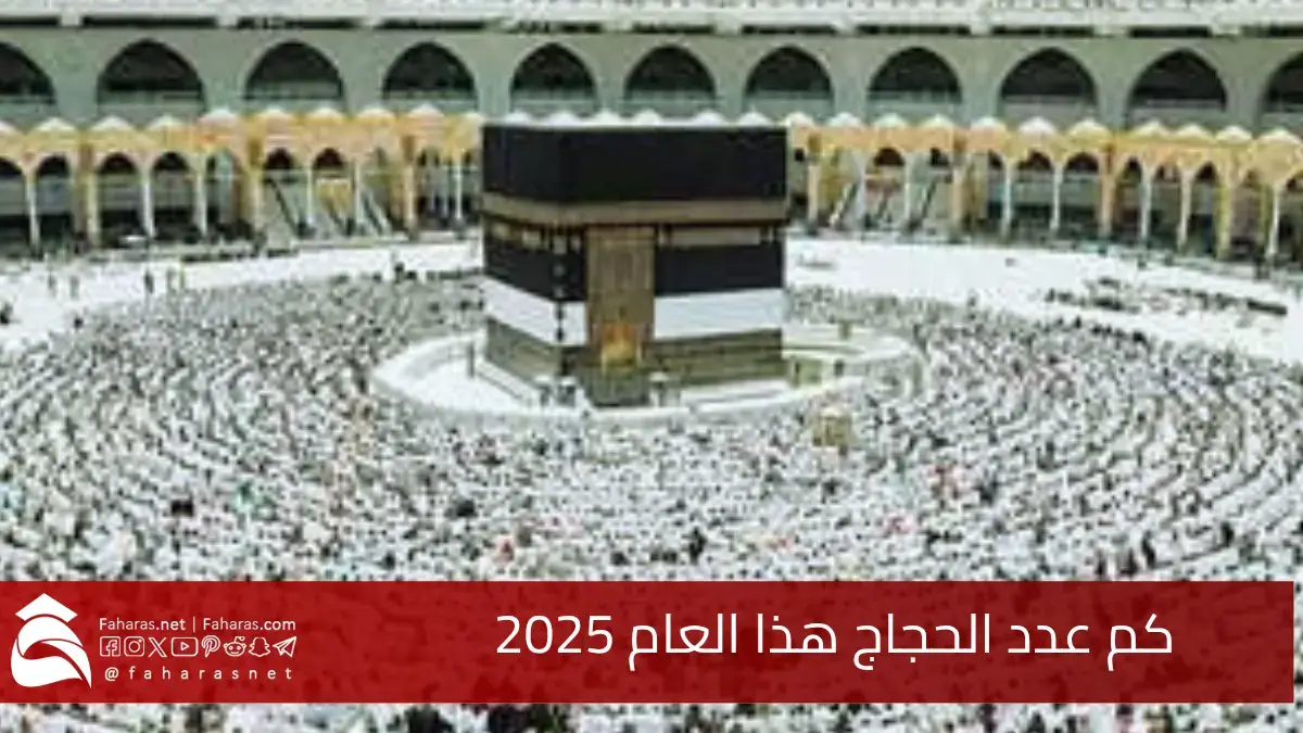 كم عدد الحجاج هذا العام 2025.. بحسب الهيئة العامة للإحصاء السعودية لموسم حج 1446 5 كم عدد الحجاج هذا العام 2025.. بحسب الهيئة العامة للإحصاء السعودية لموسم حج 1446