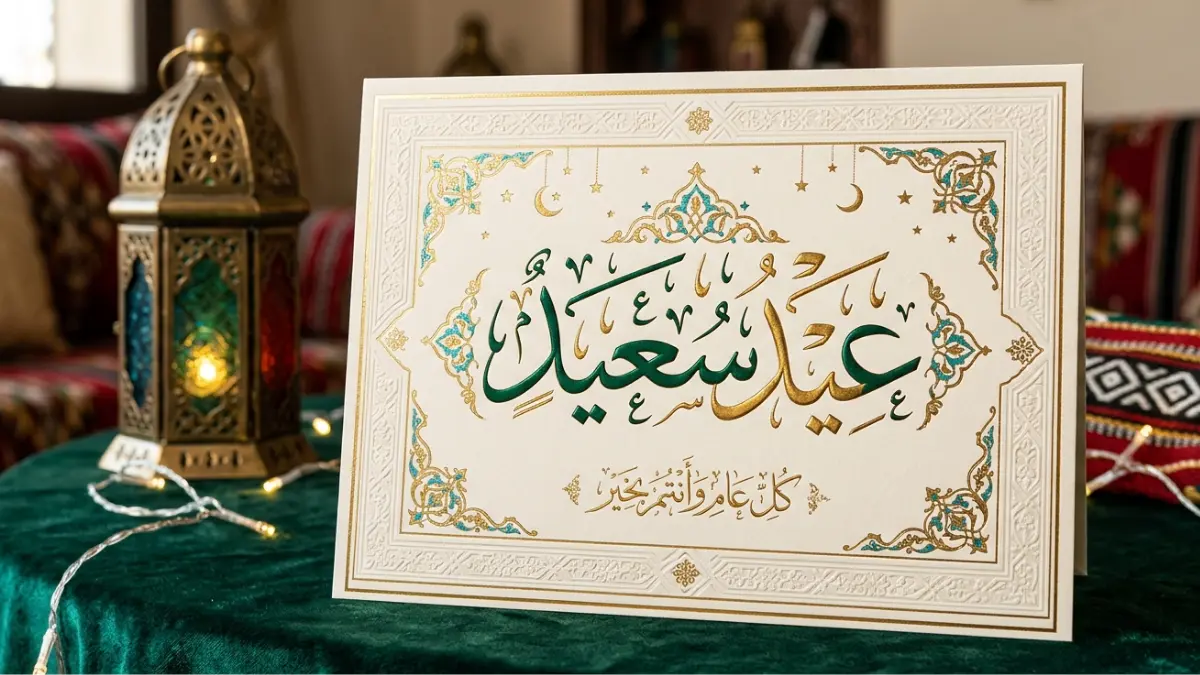 أجمل رسائل تهنئة عيد الفطر للأهل والأقارب 2026.. لمّة العيد وفرحة الأهل 6 بطاقات معايدة عيد الفطر المبارك