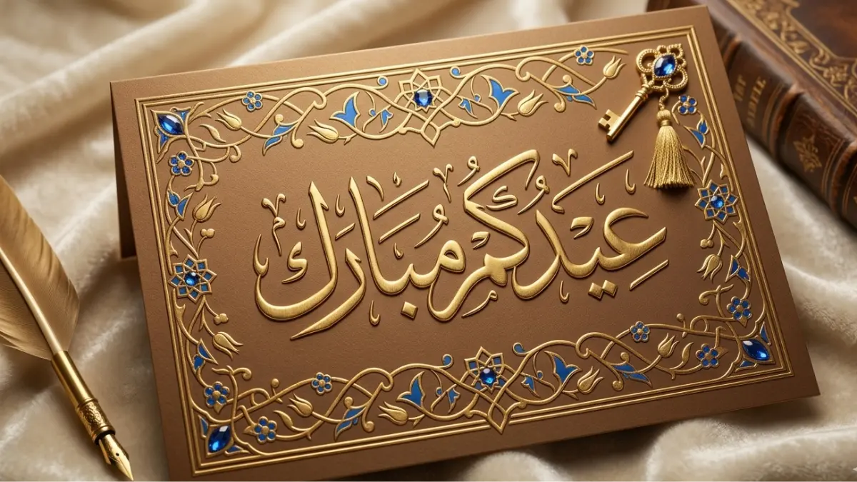 أجمل رسائل تهنئة عيد الفطر للأهل والأقارب 2026.. لمّة العيد وفرحة الأهل 7 بطاقة معايدة عيد الفطر فاخرة